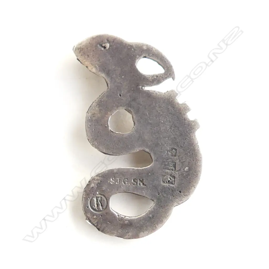 Russell Murphy vintage silver taniwha pendant, Image 1++